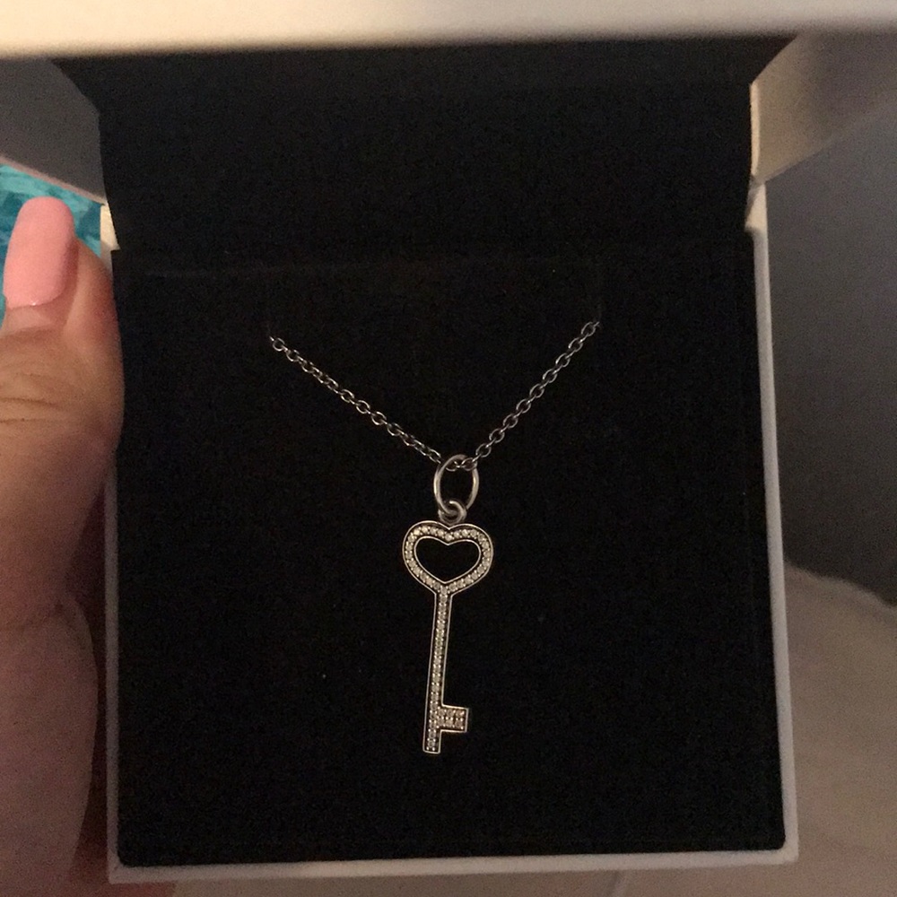 Pandora key lock necklace